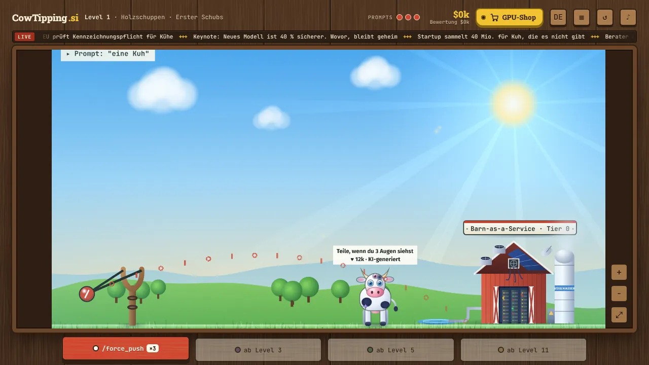 CowTipping.si – screenshot 1