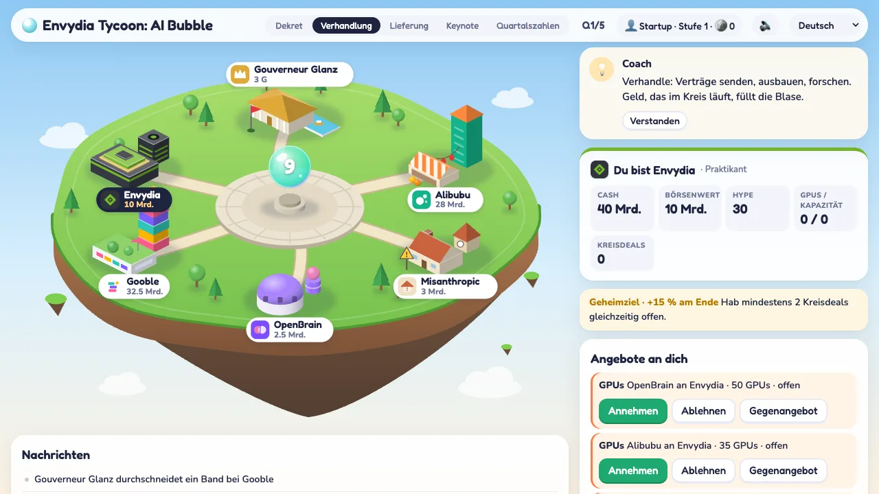 Envydia Tycoon – Screenshot 1